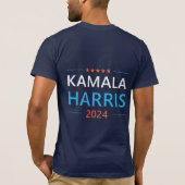 Kamala Harris 2024 voor President T-shirt (Achterkant)