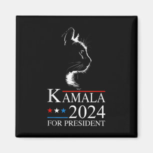 Kamala Harris 2024 Voor President Verkiezing Grapp Magneet