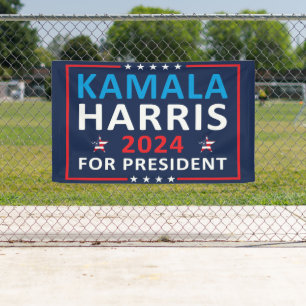 Kamala Harris 2024 voor President - Verkiezingen 2 Spandoek