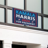Kamala Harris 2024 voor President - Verkiezingen 2 Spandoek (Buitenkant Gebouw)