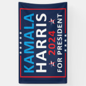 Kamala Harris 2024 voor President - Verkiezingen 2 Spandoek (Verticaal)