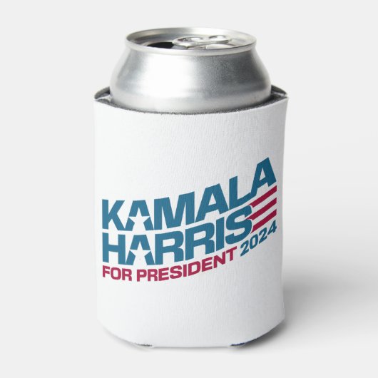 Kamala Harris 2024 voor verkiezingscampagne in Pre Blikjeskoeler (Blikje Voorkant)