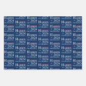 Kamala Harris 2024 voor verkiezingscampagne in Pre Inpakpapier Vel (Voorkant 3)