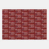 Kamala Harris 2024 voor verkiezingscampagne in Pre Inpakpapier Vel (Voorkant 2)