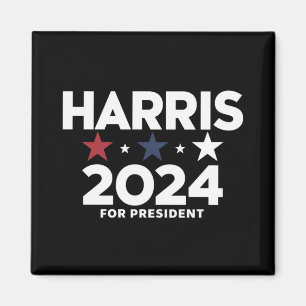 Kamala Harris 2024 voor verkiezingscampagne in Pre Magneet