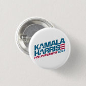 Kamala Harris 2024 voor verkiezingscampagne in Pre Ronde Button 3,2 Cm (Voorkant /achterkant)