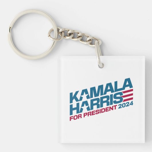 Kamala Harris 2024 voor verkiezingscampagne in Pre Sleutelhanger (voorkant)