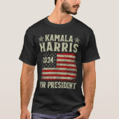 Kamala Harris 2024 voor verkiezingscampagne in Pre T-shirt (Voorkant)