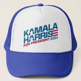 Kamala Harris 2024 voor verkiezingscampagne in Pre Trucker Pet