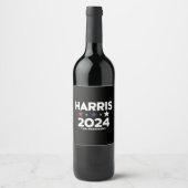 Kamala Harris 2024 voor verkiezingscampagne in Pre Wijn Etiket (Voorkant)