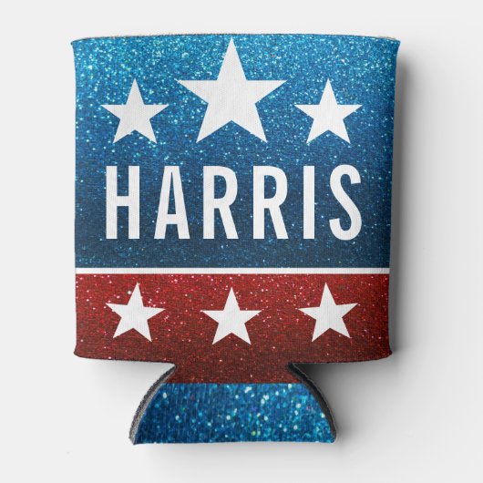 Kamala Harris 2024 Vooruitgang en eenheid Blikjeskoeler (Voorkant)