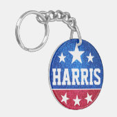 Kamala Harris 2024 Vooruitgang en eenheid Sleutelhanger (Voorkant Links)