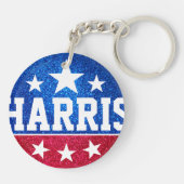 Kamala Harris 2024 Vooruitgang en eenheid Sleutelhanger (Achterkant)