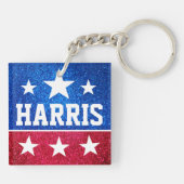 Kamala Harris 2024 Vooruitgang en eenheid Sleutelhanger (Achterkant)
