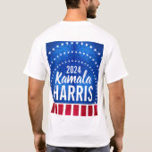 Kamala Harris 2024 Vooruitgang en eenheid T-shirt (Achterkant)