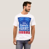 Kamala Harris 2024 Vooruitgang en eenheid T-shirt (Voorkant volledig)