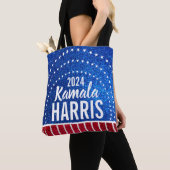 Kamala Harris 2024 Vooruitgang en eenheid Tote Bag (Dichtbij)