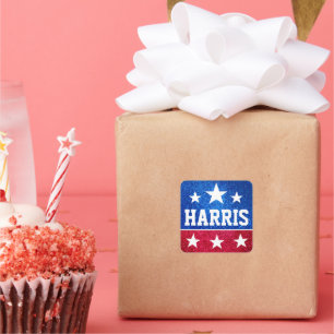 Kamala Harris 2024 Vooruitgang en eenheid Vierkante Sticker