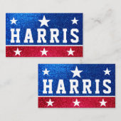 Kamala Harris 2024 Vooruitgang en eenheid Visitekaartje (Voorkant / Achterkant)