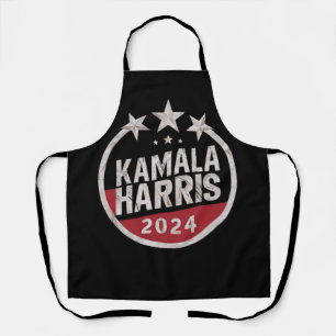 Kamala Harris 2024 Voorzitter Retro Verkiezing Schort