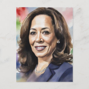 Kamala Harris 2024 VP voor President Black Women S Briefkaart