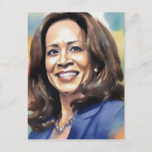 Kamala Harris 2024 VP voor President Black Women S Feestdagenkaart