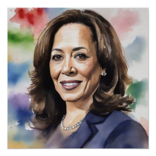 Kamala Harris 2024 VP voor President Black Women S Perfect Poster (Voorkant)