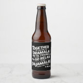Kamala Harris 2024 We Can End Dramala Traumala Bier Etiket (Voorkant)