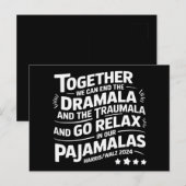 Kamala Harris 2024 We Can End Dramala Traumala Briefkaart (Voorkant / Achterkant)