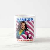 KAMALA HARRIS 2024 WE GAAN NIET TERUG KOFFIEMOK (Center)