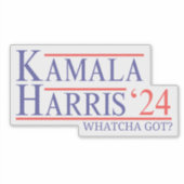 Kamala Harris 2024 Whatcha Got Madam President Sticker (Voorkant)