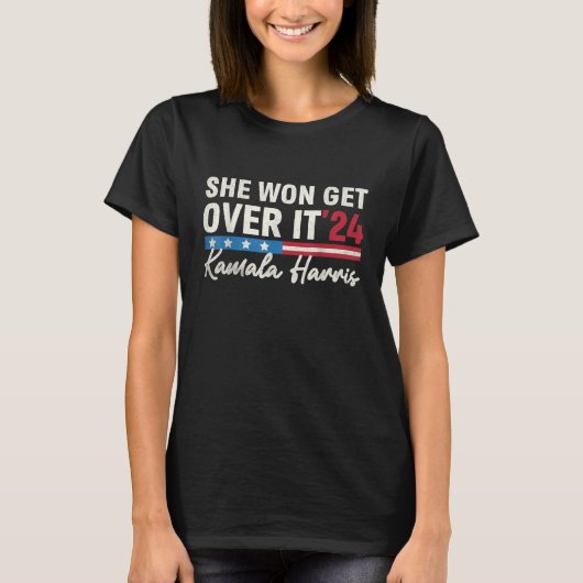 Kamala Harris 2024 Ze Won Overkom Het T-shirt (Voorkant)