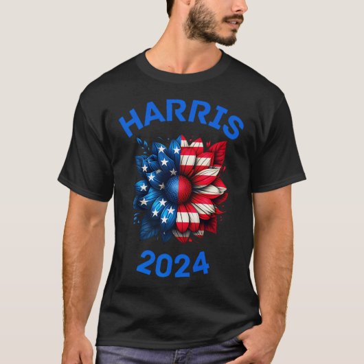 Kamala Harris 2024 Zonnebloem T-shirt (Voorkant)