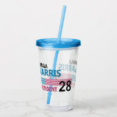 Kamala Harris 2028 Acryl Drinkbeker (Achterkant)