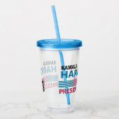 Kamala Harris 2028 Acryl Drinkbeker (Links)