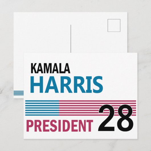 Kamala Harris 2028 Briefkaart (Voorkant / Achterkant)