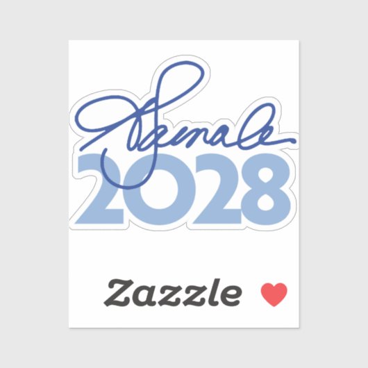 Kamala Harris 2028 Handtekening Sticker (Vel)