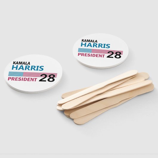 Kamala Harris 2028 Handwaaier (Niet-gemonteerd)