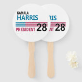 Kamala Harris 2028 Handwaaier (Voorkant en achterkant)