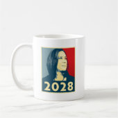 Kamala Harris 2028 Hoop Koffiemok (Links)