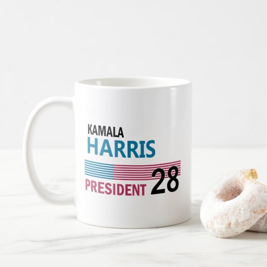 Kamala Harris 2028 Koffiemok (Met donut)