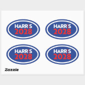 Kamala Harris 2028 Ovale Sticker (Vel)