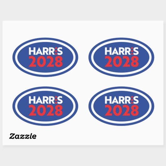 Kamala Harris 2028 Ovale Sticker (Vel)