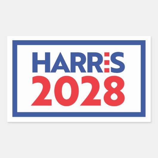 Kamala Harris 2028 Rechthoekige Sticker (Voorkant)