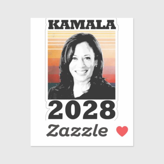 Kamala Harris 2028 Sticker (Vel)