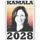 Kamala Harris 2028 Sticker (Voorkant)