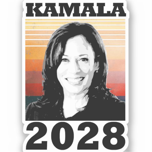 Kamala Harris 2028 Sticker (Voorkant)