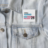Kamala Harris 2028 Vierkante Button 5,1 Cm (In situ)