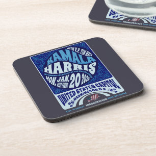 Kamala Harris 20 januari inauguratie 2025 Bier Onderzetter