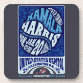 Kamala Harris 20e Inauguratie 2025 Bier Onderzetter (Voorkant)